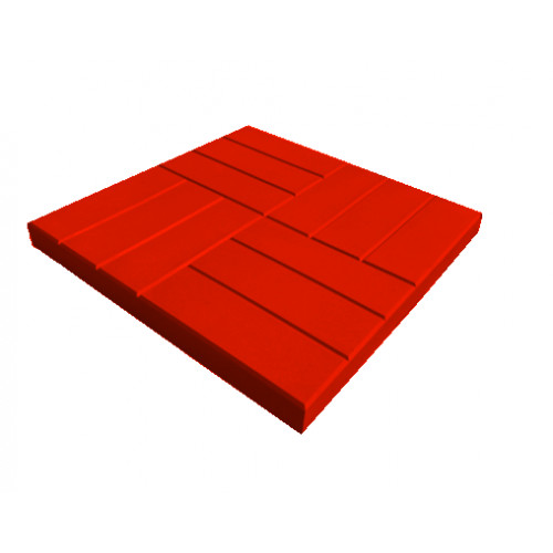 12 кирпичей 500x500x50 мм красная