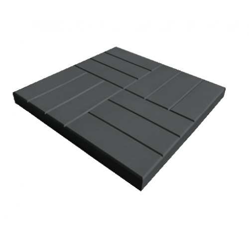 12 кирпичей 500x500x50 мм темно-серая