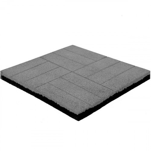 12 кирпичей 500x500x50 мм серая (RAL 7011)